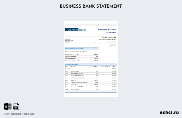 цифровая загрузка шаблона заявления о проверке бизнес организации Danskebank в ф